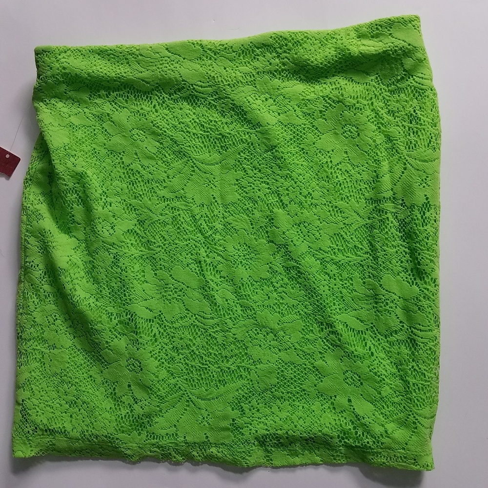 Hot Apple Green Mini Skirt
